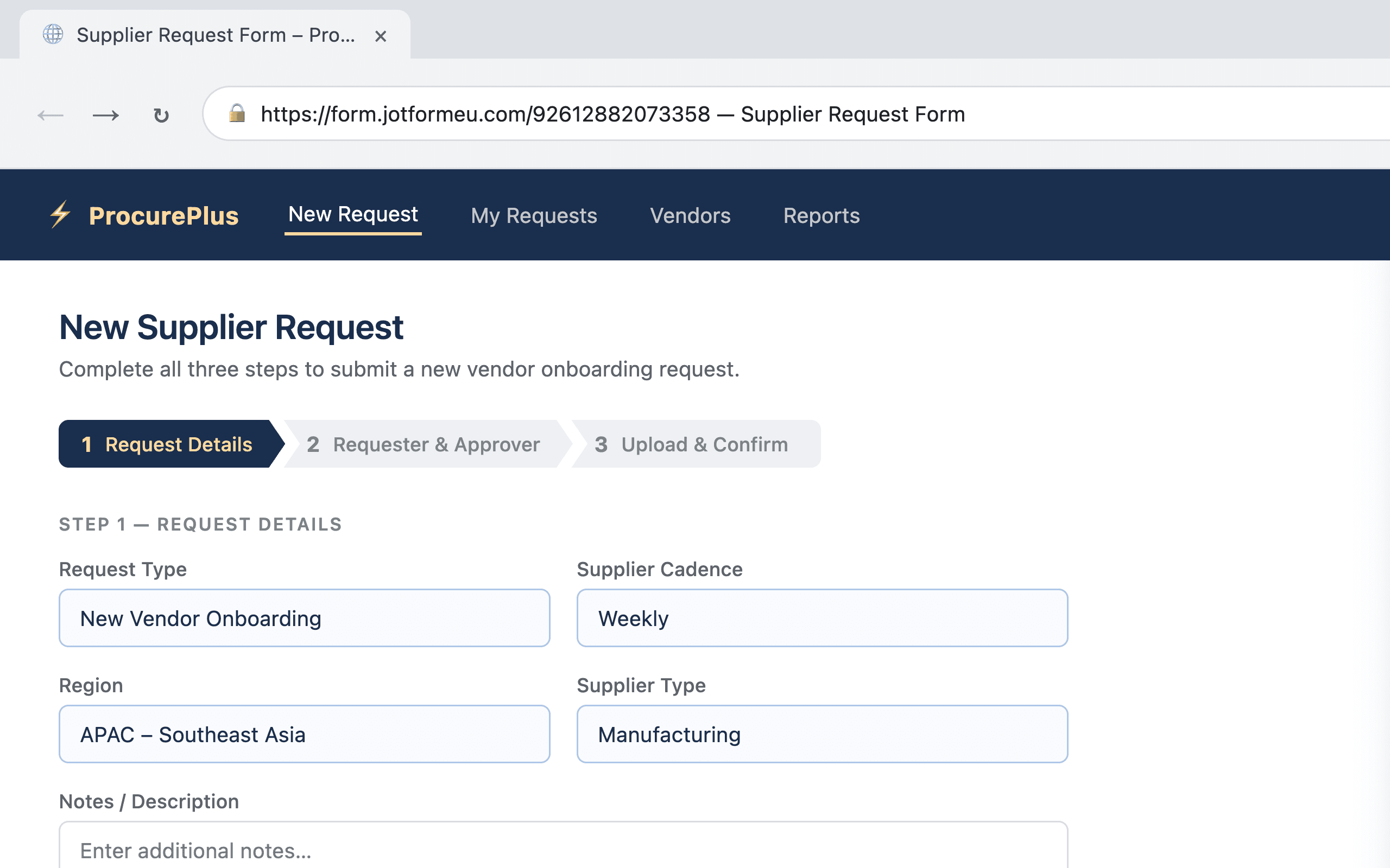 Autofill addon main panel listing Jotform Wizard, Contracts Parser, Doc Scanner, Step Recording, Response Verifier, and Settings.